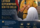 Kaban Kesbangpol Riau Jadi Narasumber Latihan Kepemimpinan BEM FEB Unilak