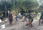 Deru Molen Warnai Pengecoran Pondasi Jembatan Garuda Armco Tahap I