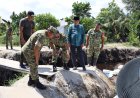 Kasdam XIX/Tuanku Tambusai Tinjau Pembangunan Tiga Jembatan untuk Akses Masyarakat di Payung Sekaki