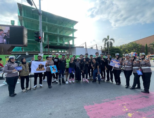 Polantas Hadir di CFD Pekanbaru, Warga Apresiasi Lebih Aman dan Nyaman — Dirlantas Riau Tekankan Edukasi Kamtibmas, Kamseltibcarlantas dan Green Policing