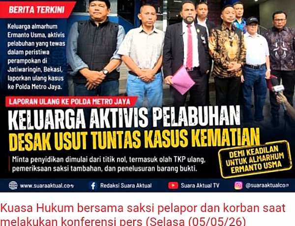 Keluarga Ermanto Usma Tempuh Langkah Hukum Lanjutan, Desak Penyidikan Ulang Lebih Komprehensif