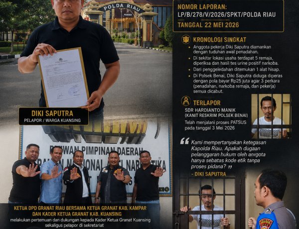 Korban Dugaan Pemerasan Pertanyakan Ketegasan Kapolda Riau, “Apakah Hanya Kode Etik Tanpa Pidana?”