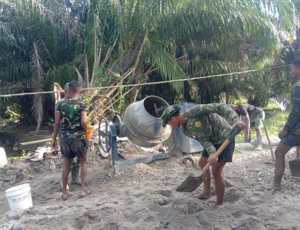 Deru Molen Warnai Pengecoran Pondasi Jembatan Garuda Armco Tahap I