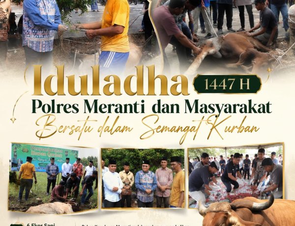 Iduladha Penuh Makna, Polres Meranti Bangun Kedekatan dengan Warga Lewat Kurban