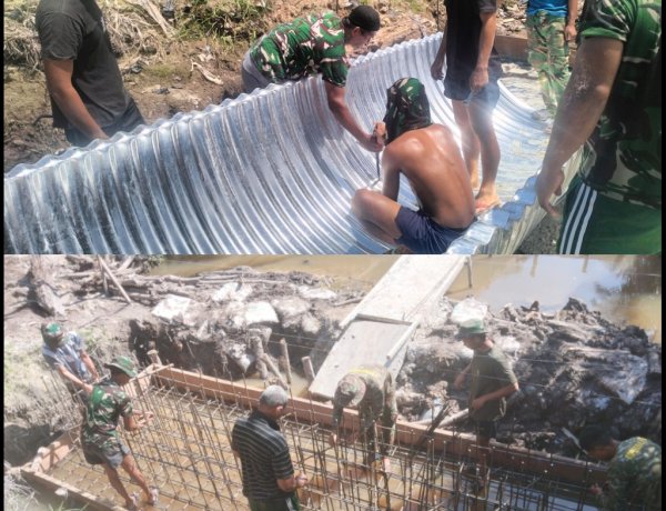 Semangat TNI Bangun Negeri, Tiga Jembatan Garuda di Pekanbaru Terus Berprogres