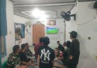 Kebersamaan Tanpa Batas, Babinsa dan Warga Nobar FIFA World Cup 2026 di Tanjung Rhu