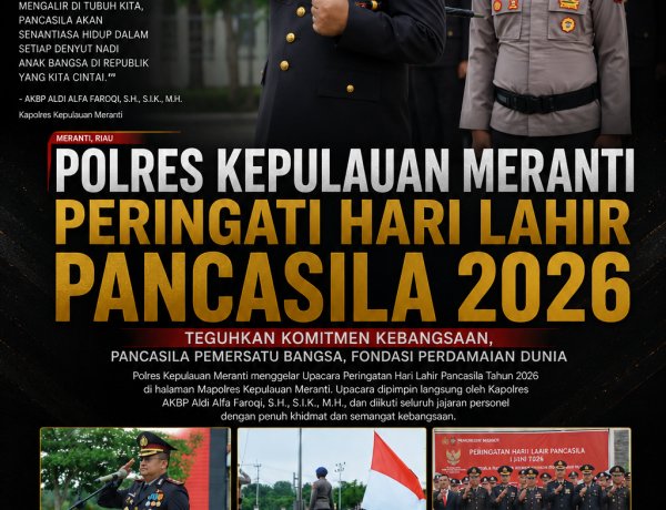 Kapolres Meranti: Pancasila Harus Hidup dalam Setiap Tugas dan Pengabdian