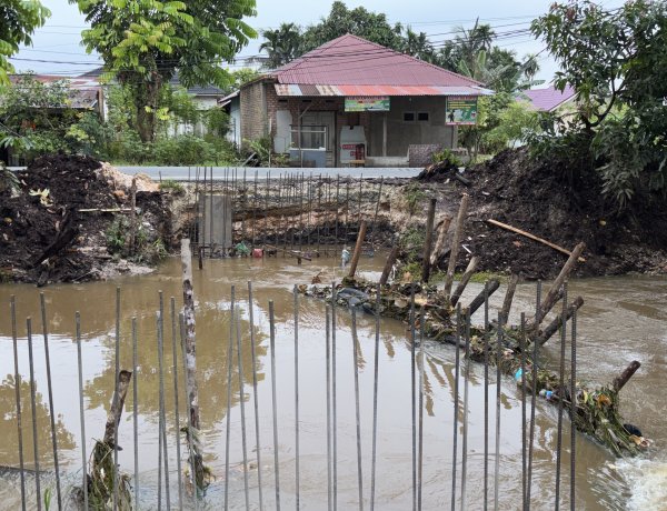 Banjir di Lokasi Proyek, Pembangunan Dua Jembatan Garuda Ditangguhkan Sementara