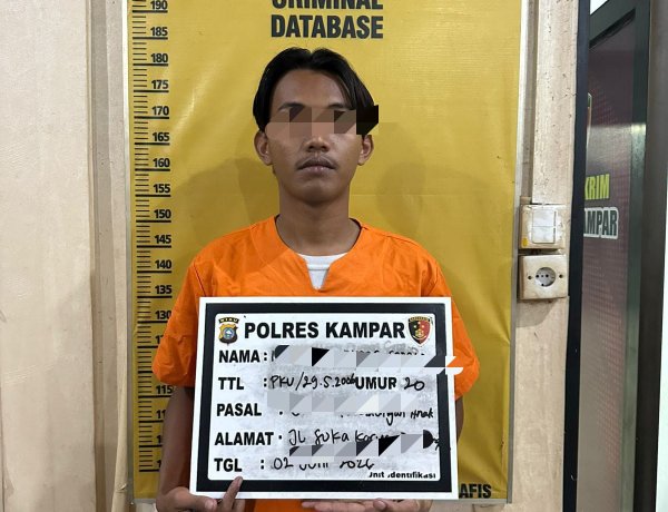 Polres Kampar Tangkap Pria 20 Tahun Terkait Pencabulan, Begini Kronologisnya
