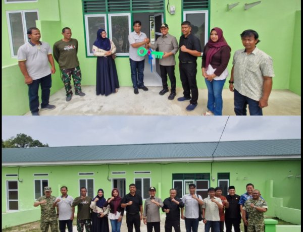 Wakili Dandim, Pasipers Kodim 0301/Pekanbaru Ikuti Penyerahan Rumah Dinas Tim Intel Pasca Renovasi
