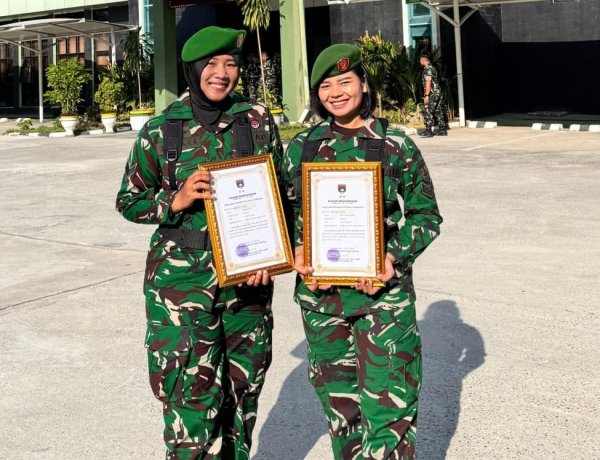 Dua Srikandi Kodim 0301/Pekanbaru Raih Juara III Umum pada Kejuaraan Pencak Silat Militer TNI AD