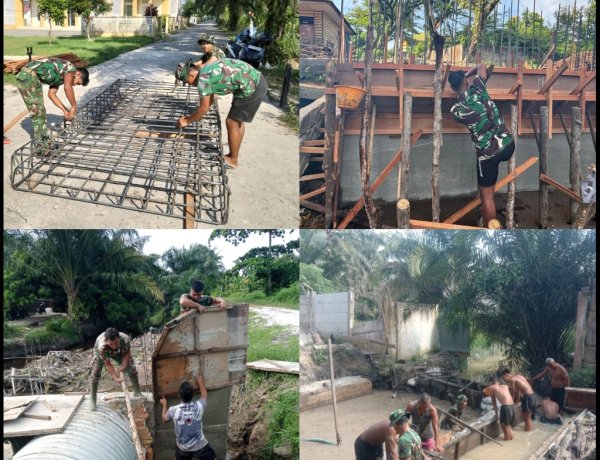 Jembatan Garuda, Bukti Gotong Royong TNI dan Warga Membangun Akses Harapan di Pekanbaru