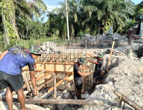 Membangun dari Hati untuk Negeri, TNI dan Warga Bersinergi Hadirkan Jembatan Garuda