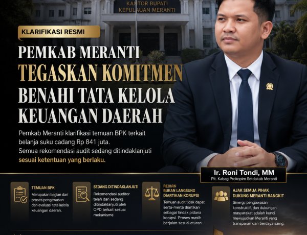 Pemkab Meranti Tegaskan Komitmen Benahi Tata Kelola Keuangan, Klarifikasi Temuan BPK dan Ajak Semua Pihak Dukung Kebangkitan Daerah