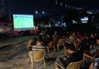 Layar Besar, Semangat Besar: Ribuan Warga Meriahkan Nobar Bersama Kodim 0301/Pekanbaru 