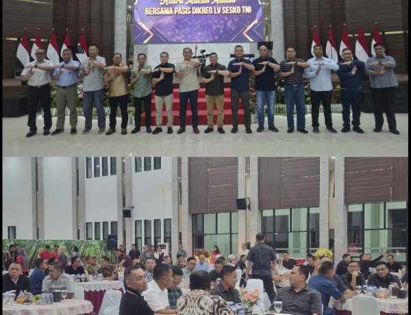 Dandim 0301/Pekanbaru Hadiri Makan Malam Bersama Pasis Dikreg LV Sesko TNI