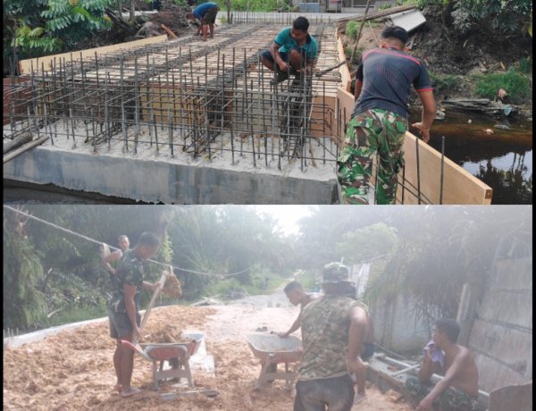 - Gotong Royong TNI dan Warga Percepat Pembangunan Empat Jembatan Garuda di Pekanbaru
