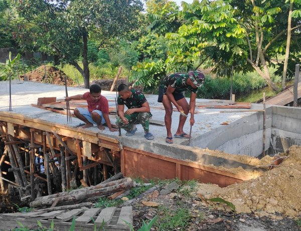 Progres Empat Jembatan Garuda Kodim 0301/Pekanbaru Terus Meningkat, Akses Warga Kian Terbuka