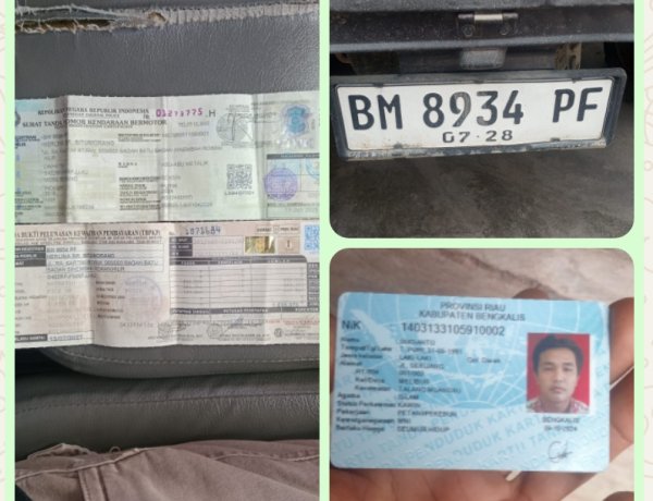 Kehilangan BPKB Dalam Perjalanan,Pemilik Berharap Orang Baik Yang Temukan Bisa Hubunginya