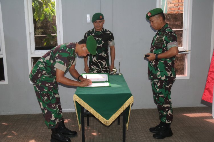 Dandim 0301/Pekanbaru Pimpin Laporan Korps Perwira Pindah Satuan dan Sertijab Danramil