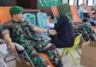 Personel Kodim 0301/Pekanbaru Ikut Donor Darah Peringati HUT ke-1 Kodam XIX/Tuanku Tambusai