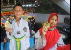 Dua Putra-Putri Prajurit Kodim 0301/Pekanbaru Persembahkan Medali Emas Taekwondo