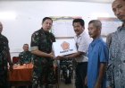 Tim Karhutla Mabes TNI Berikan Bantuan Sembako kepada Warga Terdampak Karhutla di Wilayah Kodim 0301/Pekanbaru