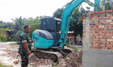 Pembangunan Jembatan Garuda di Bukitraya Terus Dikebut, Kodim 0301/Pekanbaru Percepat Akses Warga