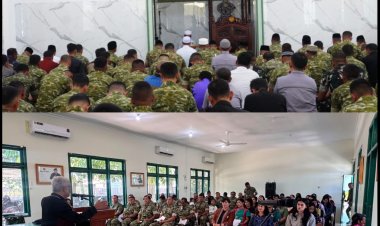 Personel Kodim 0301/Pekanbaru Ikuti Doa Bersama Lintas Agama Peringati HUT ke-1 Kodam XIX/Tuanku Tambusai