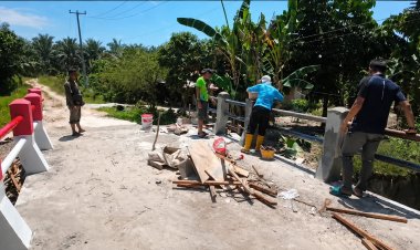 Masuki Tahap Pengecatan, Jembatan Garuda Beton Terus Disempurnakan