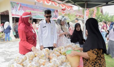 Pemkab Bengkalis Gelar Gerakan Pangan Murah Dalam Rangka Meriahkan HUT RI Ke-81