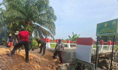 Jembatan Garuda Masuki Tahap Akhir, Penimbunan dan Pemadatan Tanah Terus Dikerjakan