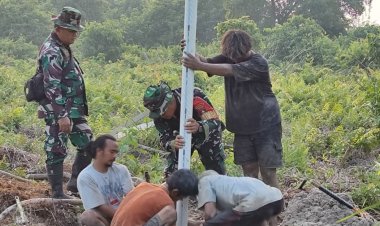 Kodim 0301/Pekanbaru Perkuat Kesiapsiagaan Karhutla, Bangun 20 Sumur Bor di Wilayah Rawan