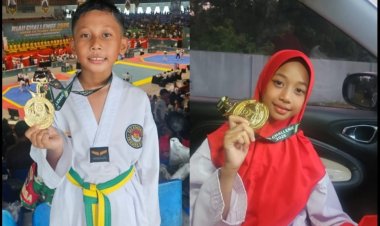 Dua Putra-Putri Prajurit Kodim 0301/Pekanbaru Persembahkan Medali Emas Taekwondo