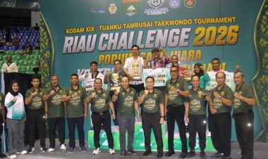 Wakili Dandim 0301/Pekanbaru, Danramil 02/Kota Hadiri Penutupan Riau Challenge Taekwondo 2026