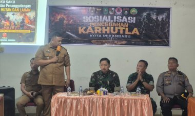 Tim Karhutla Mabes TNI Perkuat Edukasi Warga, Cegah Karhutla di Wilayah Kodim 0301/Pekanbaru