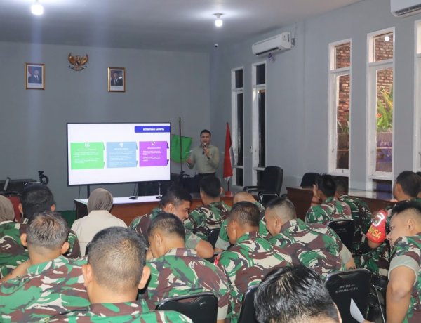 Personel Kodim 0301/Pekanbaru Terima Sosialisasi Produk dan Layanan Bank BJB