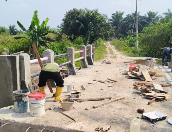 Kodim 0301/Pekanbaru Dorong Jembatan Garuda Beton Segera Berikan Manfaat bagi Warga