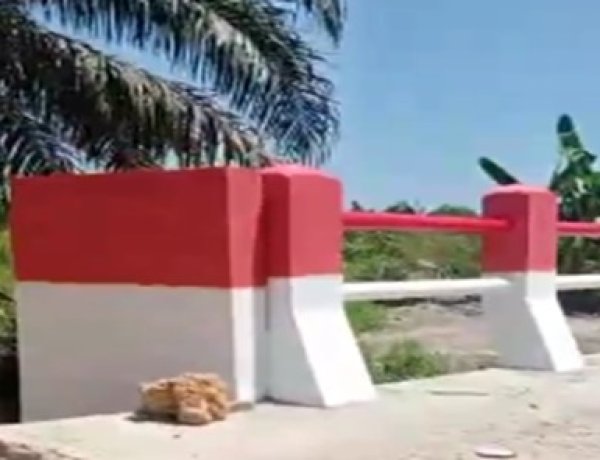 Jembatan Garuda Tampil Kokoh, Pagar Merah Putih Warnai Progres Pembangunan