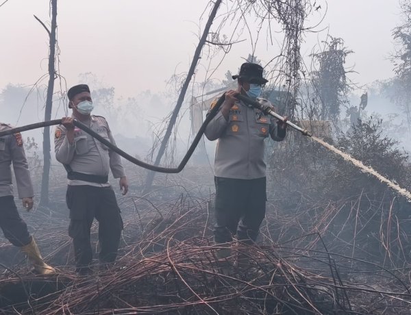 PMP Ucapkan Terima Kasih Atas Usaha TNI - Polri Bersama Pemrov Dalam Usaha Padamkan Karlahut