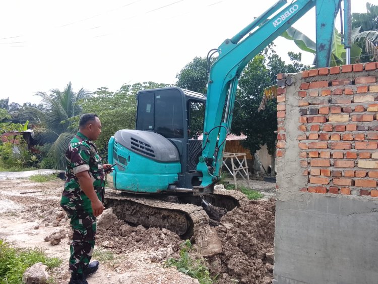 Pembangunan Jembatan Garuda di Bukitraya Terus Dikebut, Kodim 0301/Pekanbaru Percepat Akses Warga