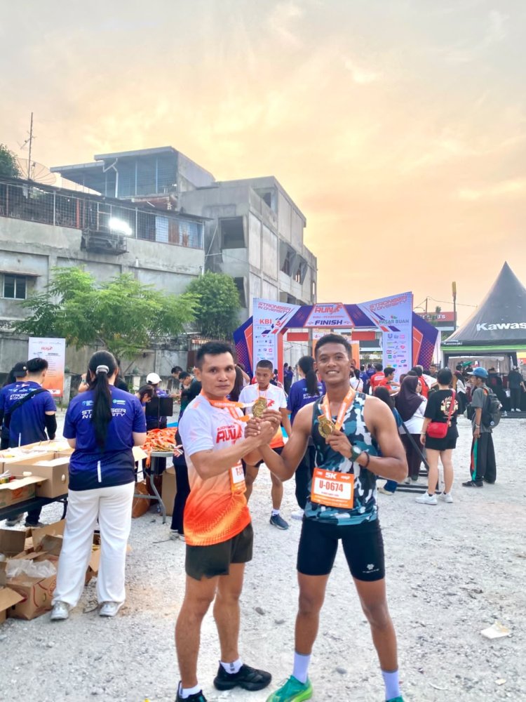 Semangat Sportivitas, Empat Personel Kodim 0301/Pekanbaru Meriahkan Budhayana Run ke-53
