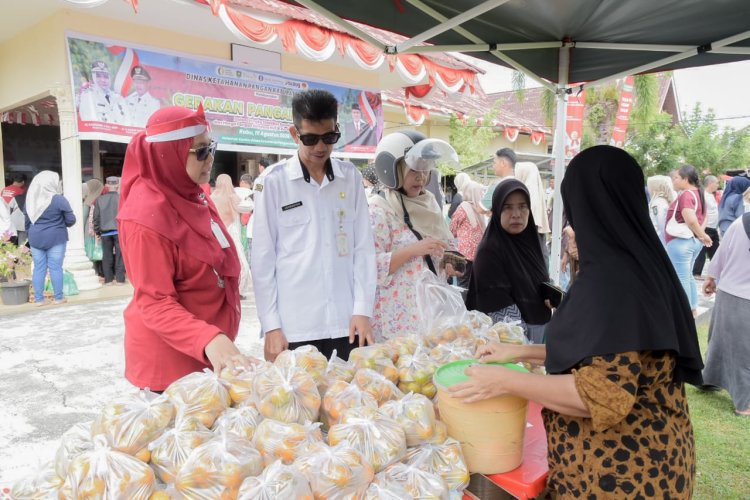 Pemkab Bengkalis Gelar Gerakan Pangan Murah Dalam Rangka Meriahkan HUT RI Ke-81