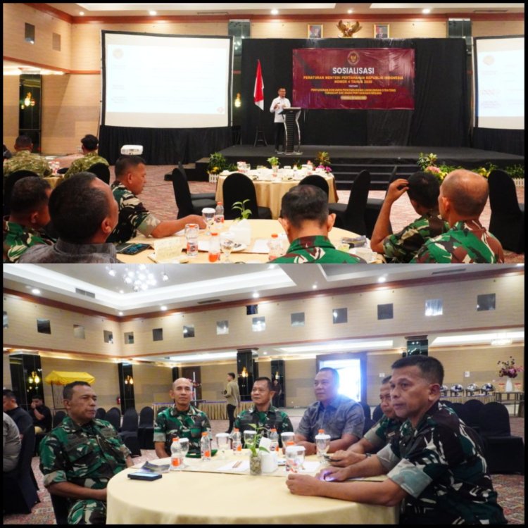 Wakili Dandim 0301/Pekanbaru, Pasiops Hadiri Sosialisasi Permenhan Nomor 4 Tahun 2026  -  Pasiops Wakili Dandim 0301/Pekanbaru Hadiri Sosialisasi Permenhan Nomor 4 Tahun 2026