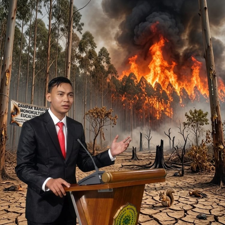 Ketum KMPKS tanaman eucalyptus memicu kebakaran dahsyat di Kalimantan