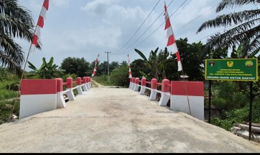 Kodim 0301/Pekanbaru Hadirkan Akses Baru, Jembatan Garuda Kini Rampung 100 Persen
