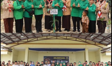 Sambut HUT Ke-81 TNI, Kodim 0301/Pekanbaru Tanam Pohon dan Berbagi dengan Warga