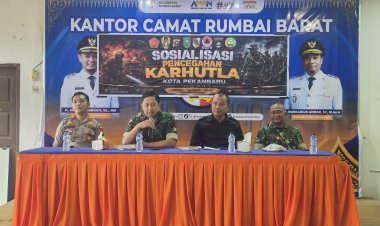 Tim Mabes TNI Edukasi Warga Rumbai Barat, Cegah Karhutla Dimulai dari Kepedulian Bersama