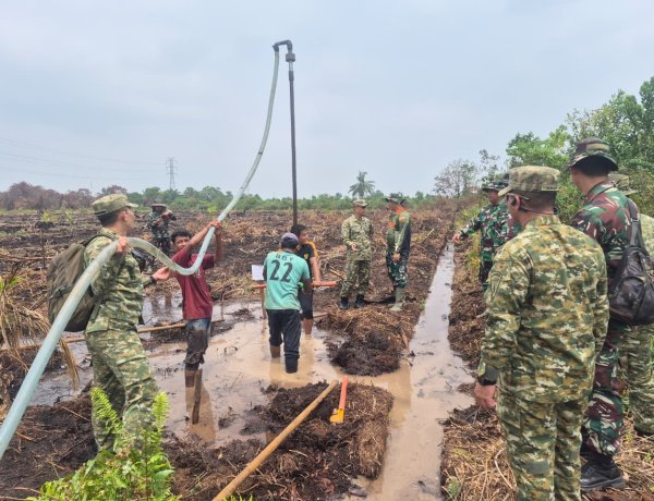 Cegah Karhutla Sejak Dini, Mabes TNI Tinjau Pembangunan Sumur Bor di Pekanbaru