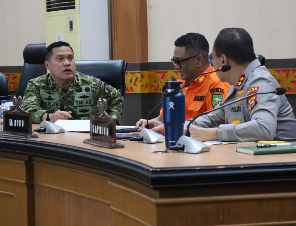 Kodam XIX/Tuanku Tambusai Bersama Forkopimda Riau Matangkan Langkah Cepat Hadapi Karhutla